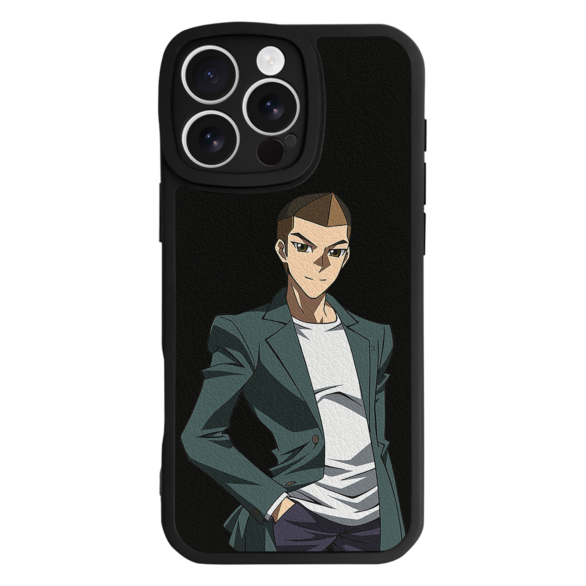 （画像用） 遊☆戯☆王 Yu-Gi-Oh! 【iPhone 16シリーズ対応】シリコンスマホケース（レザー調） 材質：シリコン